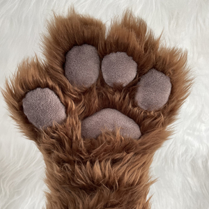 Guantes de Peluche con Forma de Pata de Gato, Oso o Lobo para Cosplay, Accesorios de Disfraces de Anime - Product Image 5