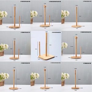 Wood <b>Paper</b> Holder Hexagon Shape Free Standing Minimalist Design Kitchen Bathroom <b>Tissue</b> Roll Stand Carbonized <b>Color</b> - Product Image 5