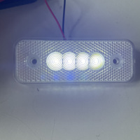 DC12/24V IP67 LED marqueur lampe R10 R148 R149 remorque lumière ambre/blanc couleur 0.5W * 4 pièces nouvelle condition camion lumière système KF-407
