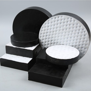 Neoprene nhiều lớp đàn hồi cao su Cầu Vòng bi pad với PTFE trượt tấm cầu cao su địa chấn cô lập mang - Product Image 1