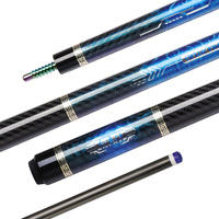 Tuoyuan OEM Özel Tasarım Buz Çubuğu Boyası Tampon Çıkartması 2 Parçalı Karbon Fiber Bilardo Istakası 11.8mm Uçlu Profesyonel Bilardo Sopası