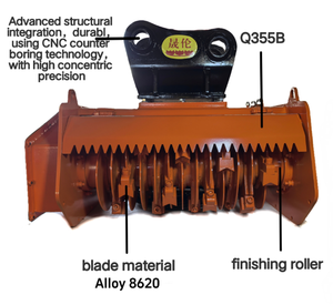 Nuovissima Trinciatrice Forestale Idraulica da 5-6 Tonnellate per Escavatore per Lavori di Costruzione - Product Image 4