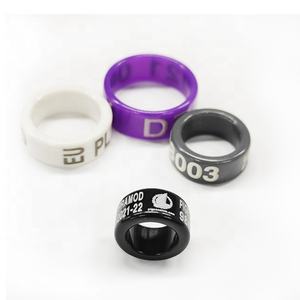 Anillos de plástico para pájaros amorosos, bandas de pie con información de avistamiento para orfebrería, 4,5mm - Product Image 3