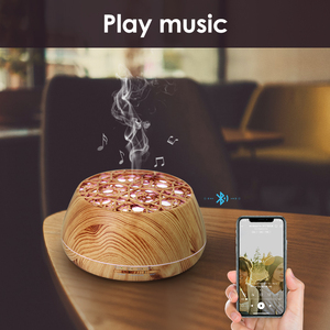 Difusor de aceite esencial de 500ml, <span class=keywords><strong>humidificador</strong></span> de niebla fría con Control remoto, luz LED de 7 colores que cambia de Color - Product Image 3