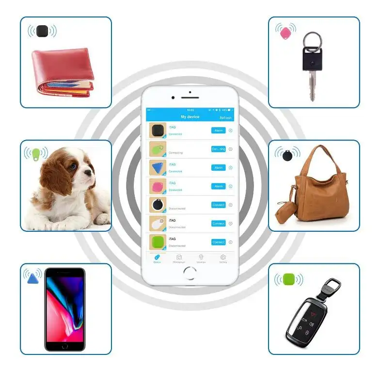 smart locater pet tracker anti-lost key finder blueteeth wireless unique key finder