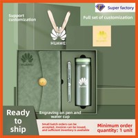 Carnet A5 personnalisé avec logo, couverture rigide en PU, stylo et mug à café – Coffret cadeau d'entreprise pour récompenses du personnel de bureau