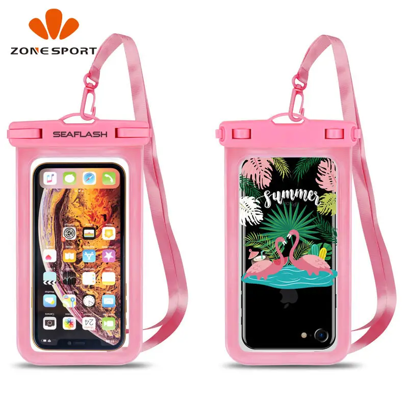 Индивидуальные цвет пляж ПВХ мобильный телефон Водонепроницаемый чехол сумка для сотового телефона