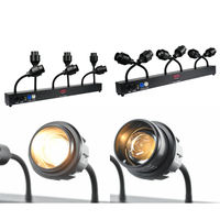 Projecteur LED Redsun à 6 têtes avec zoom et angle réglable pour scène, salle d'exposition, restaurant, musée, exposition, théâtre, studio, club, DMX512
