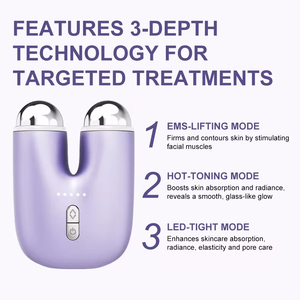 Nuevo Dispositivo de Belleza para Lifting Facial, Reafirmante de Piel, Microcorriente Calefactora, Mini Dispositivo Tonificador Facial - Product Image 5