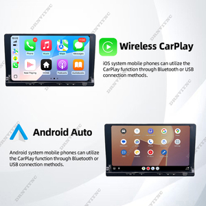 9 inch Android đài phát thanh xe nút Carplay băng tần kép Wifi GPS Navigation hệ thống đa phương tiện video âm thanh máy nghe nhạc phổ Bảng điều khiển - Product Image 2