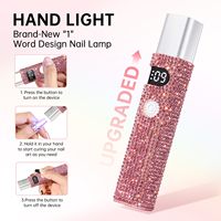 Lampe UV LED Mini 3W de Haute Qualité Personnalisée H1, Lampe à Ongles Professionnelle pour Salon de Manucure, Alimentation par Batterie Rechargeable, Mini Lampe à Ongles en Gel