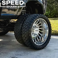 Jantes forgées SRW 20x10 22x10 24x10 6x139.7 6x5.5 à bord large et déporté, polies et personnalisées pour Chevrolet Silverado 1500 2500