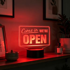 Custom Wholesale Business Welcomes Sign Office Front Desk Decorative Lights LED Night Light Bedroom Decor - Product Image 3