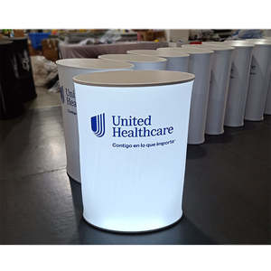 <span class=keywords><strong>โต๊ะ</strong></span>ผ้าพับได้แสดงบนโต๊ะไฟ LED แบบพับได้โต๊ะแบบป๊อปอัพแท่นวาง<span class=keywords><strong>โต๊ะ</strong></span>หน้า<span class=keywords><strong>โต๊ะ</strong></span> - Product Image 3