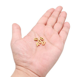 5pcs/bag Stainless Steel Letter Pendant 8mm English Alphabet Letter <strong>Charm</strong> Pendants Jewelry Making Accessories - Product Image 6