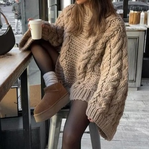 Pull en tricot à col rond et manches longues pour femme, best-seller, tendance, coupe ample - Product Image 4