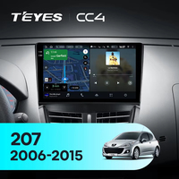 TEYES CC4 Para Peugeot 207 2006 - 2015 Radio CarPlay Multimedia Estéreo Car Play Android Auto 2DIN Autoradio
