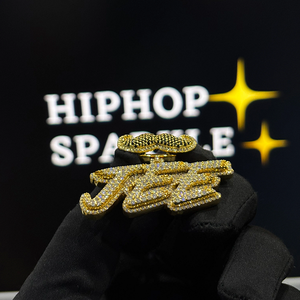 Luxury <b>Custom</b> <b>Name</b> Pendant Iced Out Moissanite <b>Necklace</b> Charm Personalized Hip Hop Jewelry for Men Women Rapper Fashion - Product Image 3