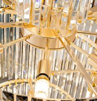 JYLIGHTING Lustre en cristal de style moderne et luxueux pour banquet, luminaire suspendu, lustre sur mesure