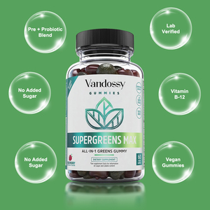 Personnalisé 1 Jour 60 Compte <span class=keywords><strong>Max</strong></span> Tous les 1 Verts Gummy Probiotic Vegan Sans Sucre Ajouté Nutrition Quotidienne Boost Suppléments à Base de Plantes pour Adultes - Product Image 4