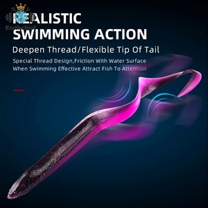 Leurre souple artificiel Big Lure <span class=keywords><strong>Dragon</strong></span> Grub 150/200mm en PVC à queue unique pour la pêche à la traîne - Product Image 3