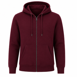 Premium Streetwear Zipper Hoodie Custom Logo Full <b>Zip</b> <b>Hooded</b> Sweatshirt Private Label Cotton Fleece Fashion Wear Manufacturer - Product Image 1