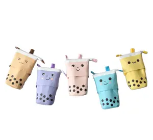 Pop Up Pencil Case Stand Up Pen Holder Cute Telescopic Pencil