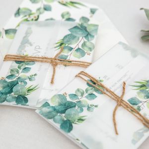 Creativo pergamena/tracing/burro involucro di carta evento di festa di nozze invito made in China - Product Image 2