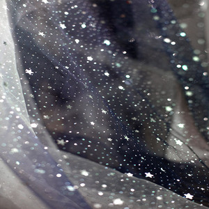 nueva estrella tela de hilo azul lentejuelas hilo suave Fondo velo ropa de la red de tela de tul brillante - Product Image 4