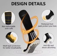 Chaussettes de football antidérapantes 2026-3 en gros, chaussettes de sport premium pour hommes en stock