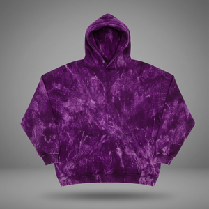 Custom Private Label Acid Wash for Men's Heavyweight Fleece Tie-<b>Dye</b> Hoodie Front Logo Regular Fit Waterproof Breathable ODM - Product Image 2