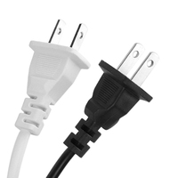 Cable de Alimentación Estándar Estadounidense de Guangzhou, Cable de Extensión de Corriente con Enchufe de 2 Pines C7 para Computadora