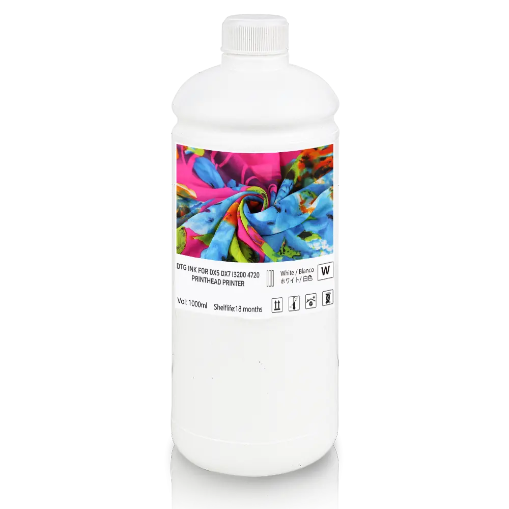 Winnerjet printing vivid color high quality textile painting 1000ML DTG pigment inks For I3200 4720 DX5 DX7 F2100 printers