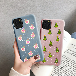 Design personalizzato vari pupazzi di neve custodia per telefono di natale opaca morbida tpu elk regalo simpatico cartone animato <span class=keywords><strong>tema</strong></span> custodia per cellulare per iphone 12 13 - Product Image 3
