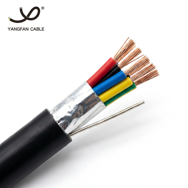 Cu/PVC/PVC/S EMI Shielded Control Cable PVC Insulated Copper Tape 450/750V Industrial Signal Cable