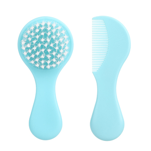 Nuevo Producto 2025, <span class=keywords><strong>Set</strong></span> de 2 Piezas para Protección del Bebé, Peine para Masaje del Cuero Cabelludo y Cepillo de Nailon PP para Recién Nacidos, Insertado en Paquete de Tarjeta - Product Image 1