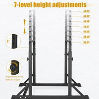 IUNNDS Estación de Ejercicio Multifuncional Personalizada Unisex con Barra Paralela y Soporte para Flexiones Ajustable en Altura, Capacidad de 150 kg