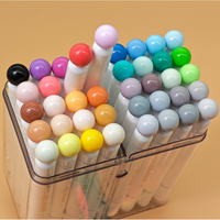 Marqueurs d'art à base d'alcool, pointe pinceau, 40 couleurs grises ton sur ton Morandi Macaron, non toxiques, recharge d'encre facile, pointes japonaises |   Adultes et Enfants