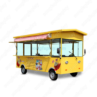 Nouveau chariot mobile Songfa pour boissons fraîches, café et snacks, idéal pour les marchés, centres commerciaux et camping – Remorque électrique de restauration rapide