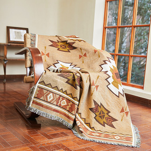 Coperta intrecciata Jacquard geometrica etnica bohémien decorazioni per la <span class=keywords><strong>casa</strong></span> con nappa - Product Image 2