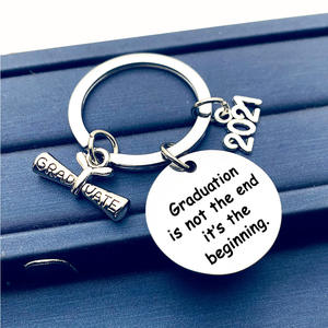 LLavero de acero inoxidable, regalo de promoción, desplazamiento de graduación, recuerdo de graduación, sombrero de despedida de soltera - Product Image 3