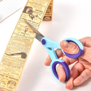 Tailor Scissors Stainless Steel Blue Straight Head Versatile Household Craft Use - Product Image 4