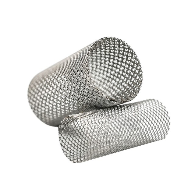 Customized 304/316 Stainless Steel Woven Mesh Tube Perforated Punching Screening Filter Screen Filter Cartridge
