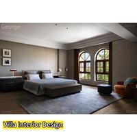 Service de design d'intérieur de maison moderne légère et luxueuse Rendu 3D du plan d'espace architectural de la maison pour le salon ou la villa