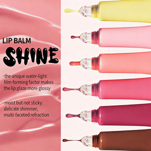 Fabrik OEM ODM Kundenspezifisches Private Label Großhandel Wasserfestes 2-in-1 Set Glänzender Plumper Feuchtigkeitsspendender Lipgloss + Lippenbalsam - Product Image 6