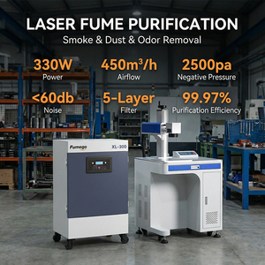 <span class=keywords><strong>Extracteur</strong></span> <span class=keywords><strong>de</strong></span> <span class=keywords><strong>fumée</strong></span> laser industriel série XL, haute efficacité, filtre HEPA 3 étapes, purificateur <span class=keywords><strong>de</strong></span> <span class=keywords><strong>fumée</strong></span> pour marquage laser, nettoyage laser - Product Image 2