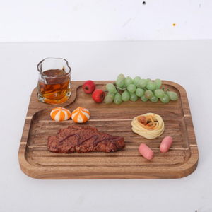 Vendita calda in legno salumi vassoio di legno bistecca vassoio di legno su misura tagliere di legno per la cucina di casa - Product Image 6