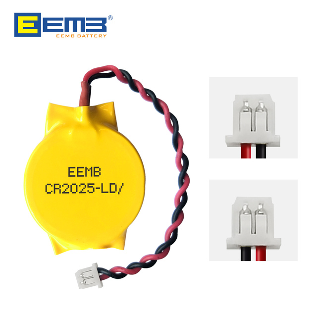 EEMB CR2025 3V CMOS Battery With Molex51021 Plug Spacing 1.25mm for Motherboard Laptop Li-MnO2 Coin Cell