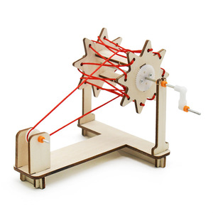 Kit de rueda giratoria de madera, juguete de experimento científico de montaje manual para niños de 7 a 9 años, forma geométrica educativa, aprendizaje STEM DIY - Product Image 4