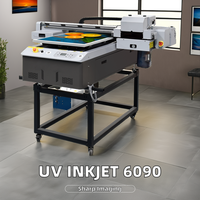 Impresora UV DTF y UV de Cama Plana Dos en Uno Multifuncional 6090 en Oferta, Impresora de Cuero Flexible con Dos Cabezales de Impresión Automáticos Sin Bordes